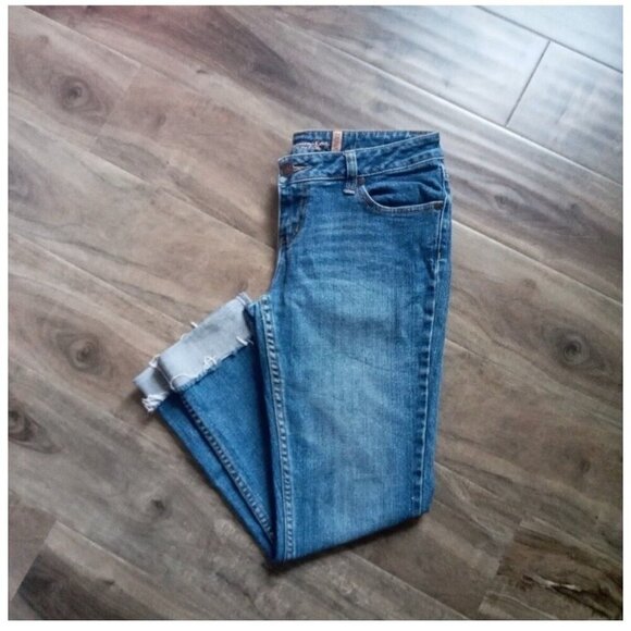 American Rag Skinny Cuffed Crop Jeans Women's Size 5 Casual Denim - Picture 1 of 4